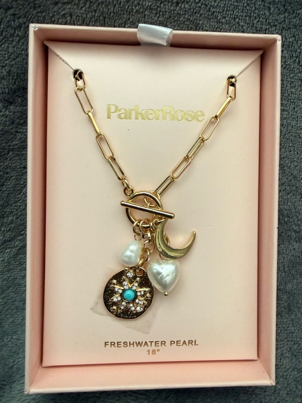 Parker Rose necklace 18” NWT